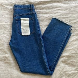 Rolla’s original high rise straight denim